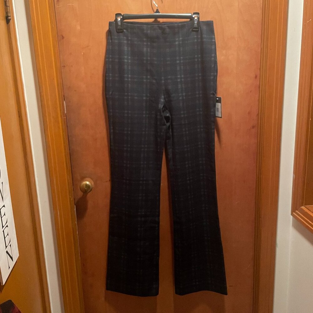 Bootcut Stretchy Plaid Pants